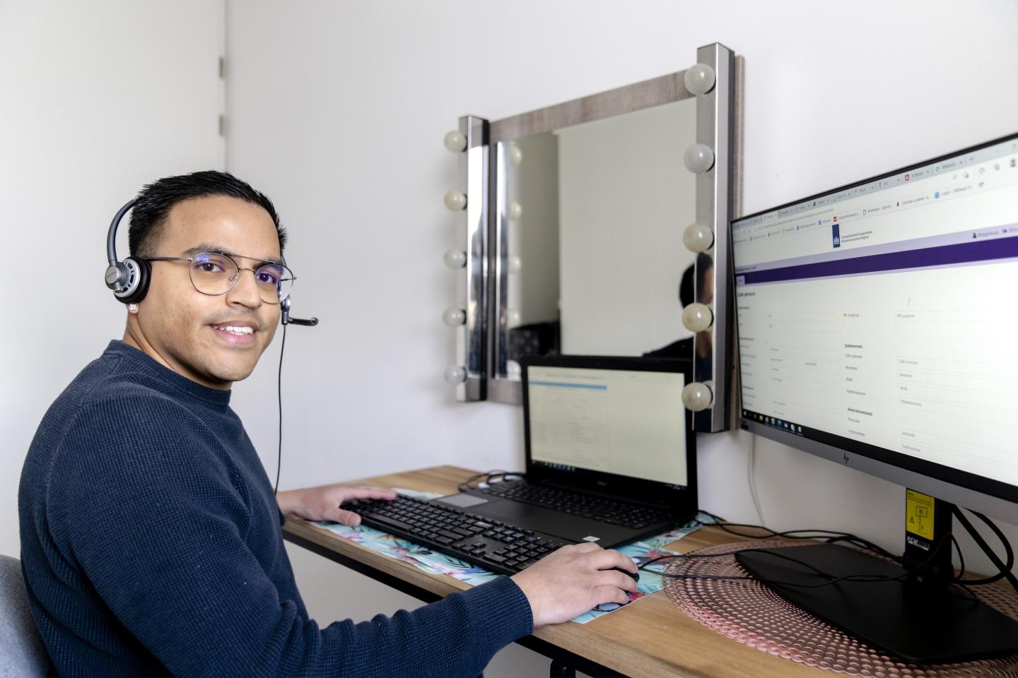 Pablo, medewerker klantcontactcentrum